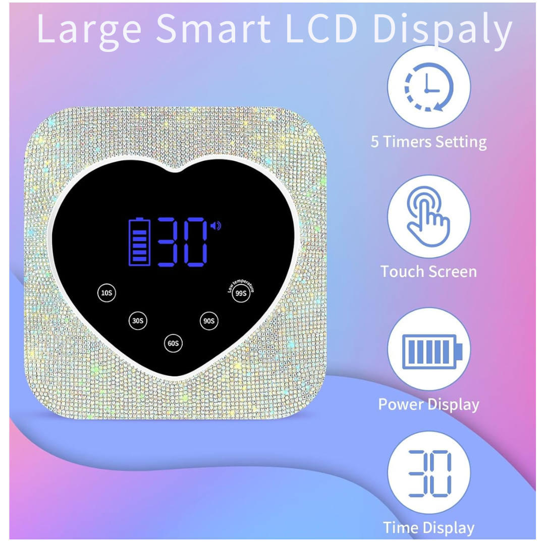 Lámpara Brillante UV/LED Inalámbrica