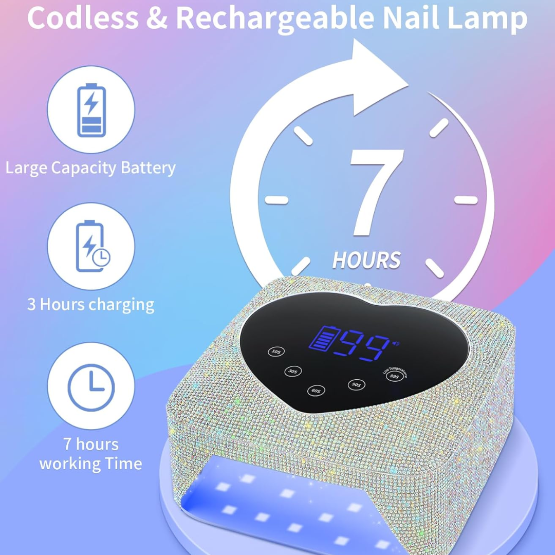 Lámpara Brillante UV/LED Inalámbrica