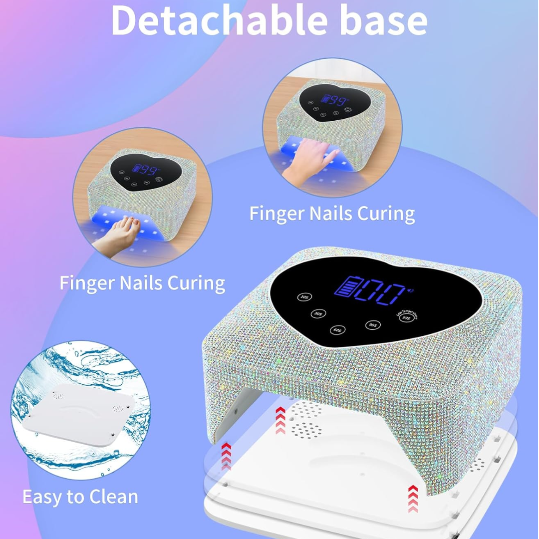 Lámpara Brillante UV/LED Inalámbrica